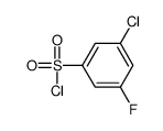 3-Chloro-5-fluorobenzenesulfonyl chloride结构式
