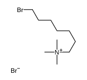 1-BROMO-7-(TRIMETHYLAMMONIUM)HEPTYL BROMIDE Structure