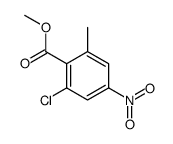 methyl 2-chloro-6-methyl-4-nitrobenzoate结构式