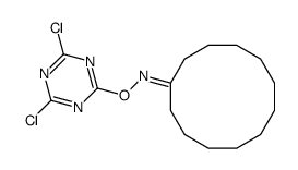 2,4-dichloro-6-cyclododecylidene-aminooxy-1,3,5-triazine Structure