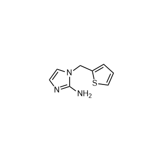 1-(噻吩-2-基甲基)-1H-咪唑-2-胺结构式
