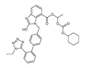 2-Desethoxy-2-hydroxy-1H-1-Ethyl Candesartan Cilexetil structure
