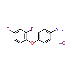 4-(2,4-Difluorophenoxy)aniline hydrochloride (1:1) Structure