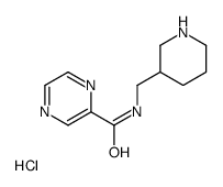 N-(3-哌啶基甲基)-2-吡嗪甲酰胺盐酸盐结构式