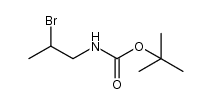 N-BOC-2-溴-1-丙胺结构式