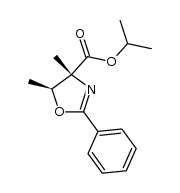 (4R,5S)-4-isopropoxycarbonyl-4,5-dimethyl-2-phenyl-1,3-oxazoline Structure