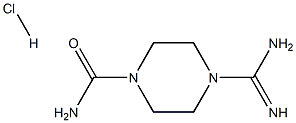 4-甲脒基-哌嗪-1-羧酸酰胺盐酸盐结构式