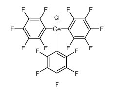 chloro-tris(2,3,4,5,6-pentafluorophenyl)germane Structure