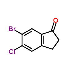 1H-Inden-1-one, 6-bromo-5-chloro-2,3-dihydro- picture