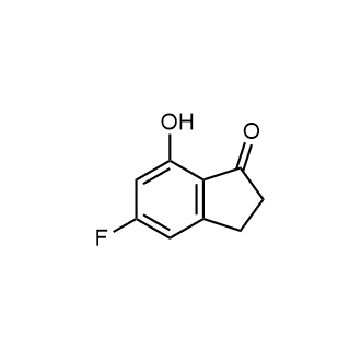 5-Fluoro-7-hydroxy-2,3-dihydro-1H-inden-1-one Structure