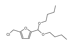 2-(chloromethyl)-5-(dibutoxymethyl)furan Structure