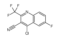 4-Chloro-6-fluoro-2-trifluoromethyl-quinoline-3-carbonitrile Structure