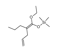 2-propenyl propyl-O-ethyl-O-trimethylsilylketene acetal Structure