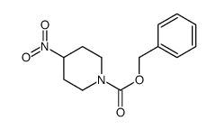 苯甲基 4-硝基哌啶-1-甲酸基酯结构式