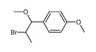 2-bromo-1-methoxy-1-(4-methoxyphenyl)-propane结构式