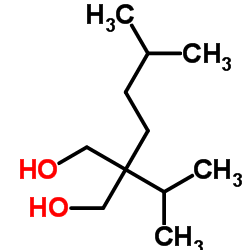 2-Isopropyl-2-(3-methylbutyl)-1,3-propanediol Structure