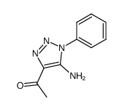 1-[5-amino-1-phenyl-1H-1,2,3-triazole-4-yl]ethanone结构式