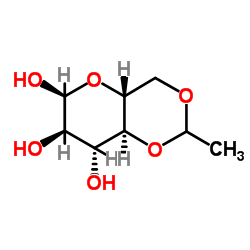 4,6-亚乙基-alpha-D-葡萄糖结构式