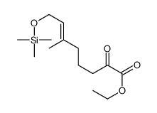 ethyl 6-methyl-2-oxo-8-trimethylsilyloxyoct-6-enoate Structure