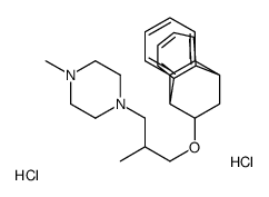 9,10-Ethanoanthracene,9,10-dihydro-9-(2-methyl-3-(4-methylpiperazinyl)propoxy)-,dihydrochloride结构式