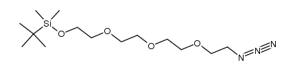 1-azido-11-[(tert-butyldimethylsilyl)oxy]-3,6,9-trioxaundecane结构式