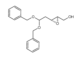 ((2R,3R)-3-(2,2-bis(benzyloxy)ethyl)oxiran-2-yl)methanol结构式