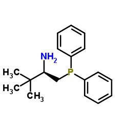 (R)-1-(二苯基膦基)-2-氨基-3,3-二甲基丁烷结构式