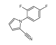 1-(2,4-difluorophenyl)-1H-pyrrole-2-carbonitrile Structure