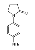 1-(4-氨基苯基)-2-吡咯烷酮结构式