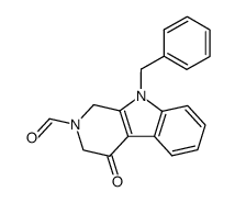 9-benzyl-2-formyl-4-oxo-1,2,3,4-tetrahydro-β-carboline Structure
