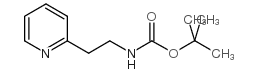 (2-(吡啶-2-基)乙基)氨基甲酸叔丁酯结构式