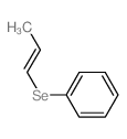 Benzene,(1-propen-1-ylseleno)- Structure