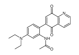 6-[4-(N,N-diethylamino)-2-(N-acetylamino)phenyl]quinoline-5,8-dione结构式