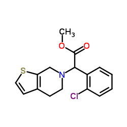 2-(2-氯苯基)-2-(4,5-二氢噻吩并[2,3-c]吡啶-6(7h)-基)乙酸甲酯结构式
