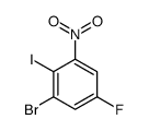 1-Bromo-5-fluoro-2-iodo-3-nitrobenzene Structure