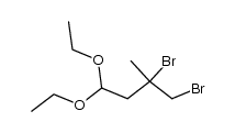1,2-dibromo-4,4-diethoxy-2-methylbutane Structure