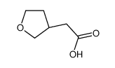 (S)-2-(四氢呋喃-3-基)乙酸结构式