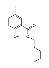 2-羟基-5-碘苯甲酸戊酯结构式