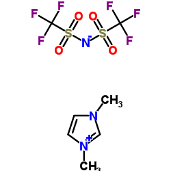 1,3-二甲基咪唑双(三氟甲磺酰)亚胺结构式