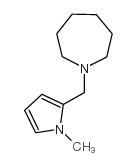 N-((1-甲基吡咯-2-基)甲基)六亚甲基亚胺结构式