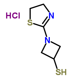 1-(4,5-DIHYDRO-2-THIAZOLYL)-3-AZETIDINETHIOL HYDROCHLORIDE structure