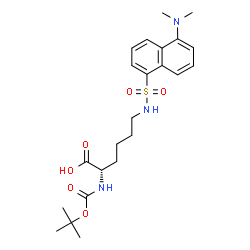 Nα-Boc-Nepsilon-丹磺酰基-L-赖氨酸结构式