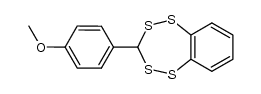 3-(4-methoxyphenyl)-1,2,4,5-benzotetrathiepin结构式
