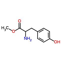 methyl 2-amino-3-(4-hydroxyphenyl)propanoate structure