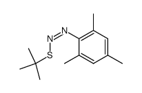 (Z)-2,4,6-Trimethylphenylazo tert-butylsulfide Structure