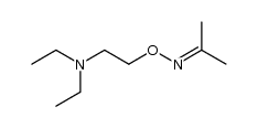 acetone-[O-(2-diethylamino-ethyl)-oxime ] Structure