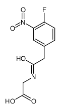 2-[[2-(4-fluoro-3-nitrophenyl)acetyl]amino]acetic acid Structure