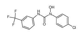 1-(4-chlorophenyl)-1-hydroxy-3-(3-(trifluoromethyl)phenyl)urea Structure