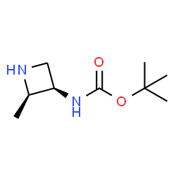 tert-butyl N-[cis-2-methylazetidin-3-yl]carbamate Structure