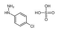 (4-chlorophenyl)hydrazine,sulfuric acid结构式